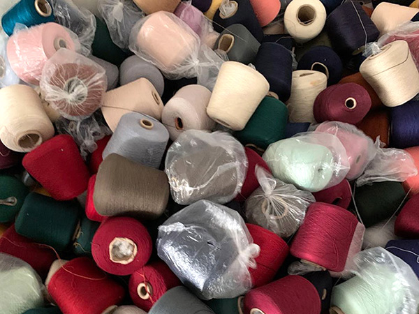 庫存紗線回收現場